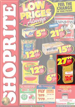Shoprite KZN : Low Prices Always (8 Apr - 14 Apr 2013), page 1