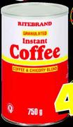 Ritebrand Granulated Instant Coffee-750gm