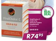 Viral Choice C Cold & Flu Immune System Supplement-60 Capsules
