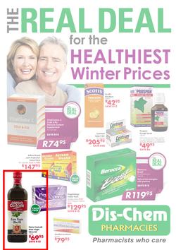 Dis-Chem : Healthiest Winter Prices (22 Apr - 5 May 2013), page 1
