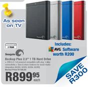 Seagate Backup Plus 2.5" 1TB Hard Drive Each
