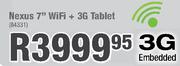 Nexus 7" Wi-Fi+3G Tablet