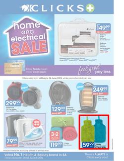 Clicks : Home & Electrical Sale (14 May - 16 Jun 2013), page 1
