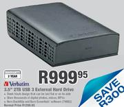 Verbatim 3.5" 2TB USB 3 External Hard Drive
