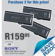 Sony 8GB USB Flash Drives-3's set