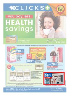 Clicks : Health Savings (24 May - 16 Jun 2013), page 1