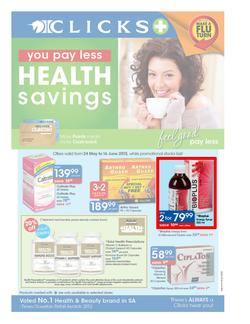 Clicks : Health Savings (24 May - 16 Jun 2013), page 1
