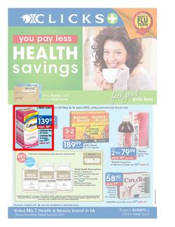 Clicks : Health Savings (24 May - 16 Jun 2013), page 1