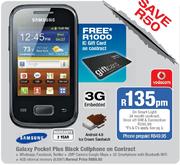 Samsung Galaxy Pocket Plus Black Cellphone On Contract