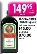 Jagermeister Herbal Liqueur-750ml