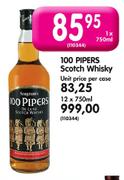 100 Pipers Scotch Whisky-12 x 750ml