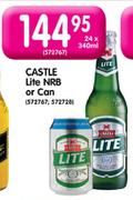 Castle Lite NRB or Can-24 x 340ml