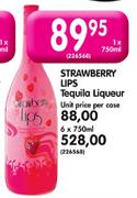 Strawberry Lips Tequila Liqueur-6 x 750ml