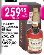 Hennessy V.S Cognac In Gift Box-12 x 750ml