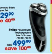 Philips Power Touch Rechargeable Men's Shaver-PT720/PT725