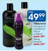 Tresemme Shampoo Or Conditioner-750ml Or 900ml/Styling Products-Each