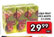 Liqui Fruit Juice Asstd-6x250ml