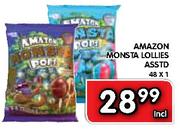 Amazon Monsta Lollies Asstd-48x1