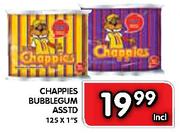Chappies Bubblegum Asstd-125x1's