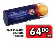 Bakers Marie Biscuits-12x200g