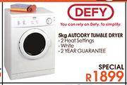 Defy 5kg Auto Dry Tumble Dryer