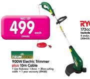 Trimtech 900W Electric Trimmer Plus 10m Cable-Each