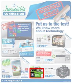 Incredible Connection : Incredible service (1 Aug - 4 Aug 2013), page 1