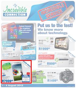 Incredible Connection : Incredible service (1 Aug - 4 Aug 2013), page 1