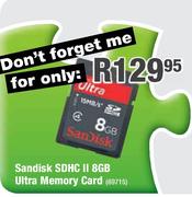 Sandisk SDHC II 8GB Ultra Memory Card