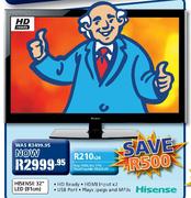 Hisense 32" HD Ready LED TV