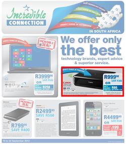 Incredible Connection : We offer only the best (19 Sep - 22 Sep 2013), page 1