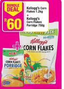 Kellogg's Corn Flakes-1.2kg + Kellogg's Corn Flakes Porridge-750g