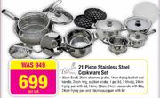 Tissolli 21 Piece Stainless Steel Cookware Set-Per Set