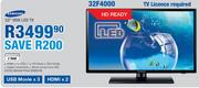 Samsung 32" HD Ready LED TV(32F4000)