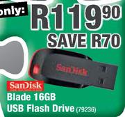 SanDisk Blade USB Flash Drive-16GB