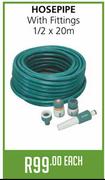 Hose Pipe With Fittings-1/2x20m Each