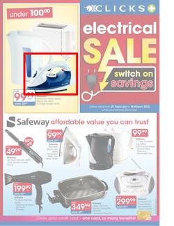 Clicks Electrical Sale (21 Feb - 10 Mar), page 1