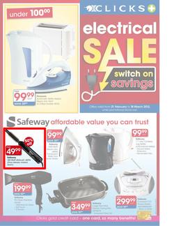 Clicks Electrical Sale (21 Feb - 10 Mar), page 1