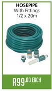 Hose Pipe With Fittings-1/2x20m