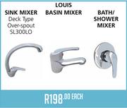 Sink Mixer Deck Type Over-Spout (SL300LO)/Louis Basin Mixer-Each