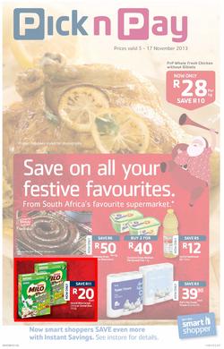 Pick n Pay KwaZulu-Natal- Save On All Your Festive Favourites (5 Nov- 17 Nov), page 1