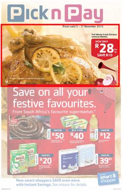 Pick n Pay KwaZulu-Natal- Save On All Your Festive Favourites (5 Nov- 17 Nov), page 1