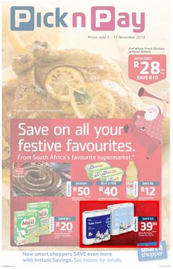 Pick n Pay KwaZulu-Natal- Save On All Your Festive Favourites (5 Nov- 17 Nov), page 1