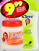 Clere Body Creme-300ml-Tub/Hand & Body Lotion-400ml Assorted Each