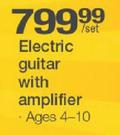 Electric Guitar With Amplifier Ages 4-10-Per Set