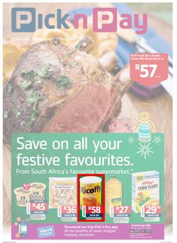 Pick n Pay Western Cape- Save On All Your Festive Favourites (19 Nov- 01 Dec 2013), page 1