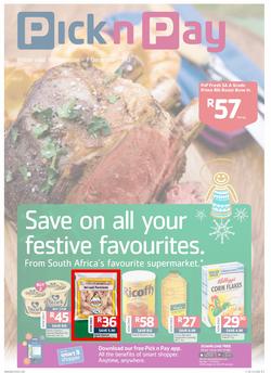 Pick n Pay Western Cape- Save On All Your Festive Favourites (19 Nov- 01 Dec 2013), page 1