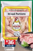 Goldi IQF Mixed Chicken Portions-2Kg