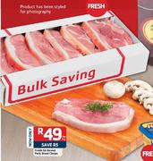 Fresh SA Boxed Pork Braai Chops-Per Kg