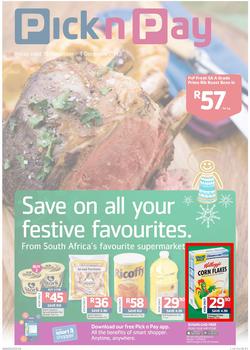Pick n Pay Gauteng - Save On All Your Festive Favourites (19 Nov- 01 Dec 2013), page 1